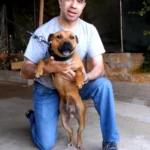 Mike Morabito con su perro