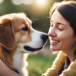 Perro adoptado por una chica