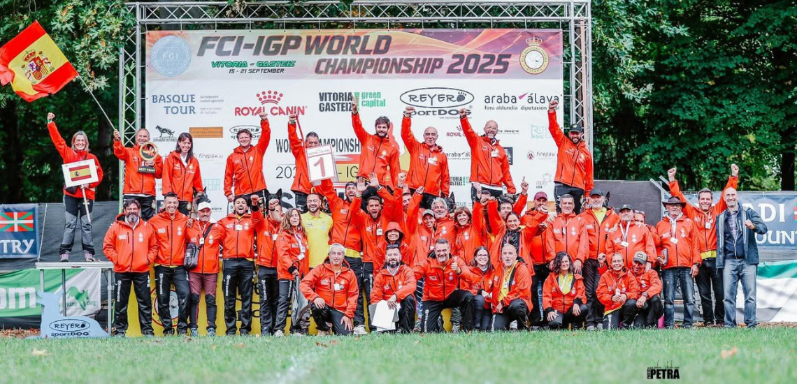 España gana por primera vez el campeonato individual y por equipos en el Mundial FCI de IGP celebrado en Vitoria