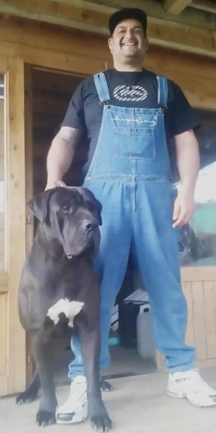 Blas Aborigen Guanche con su perro