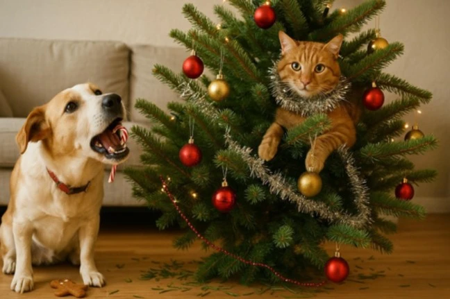 Por qué los perros son más traviesos durante las Navidades