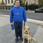 David y su perro guía