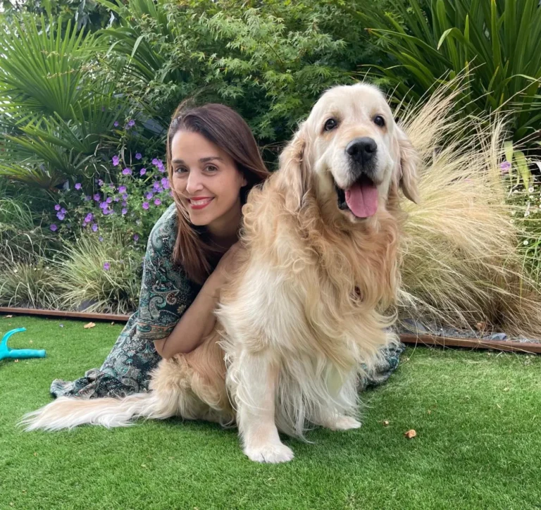 Isa y Luca perro de asistencia