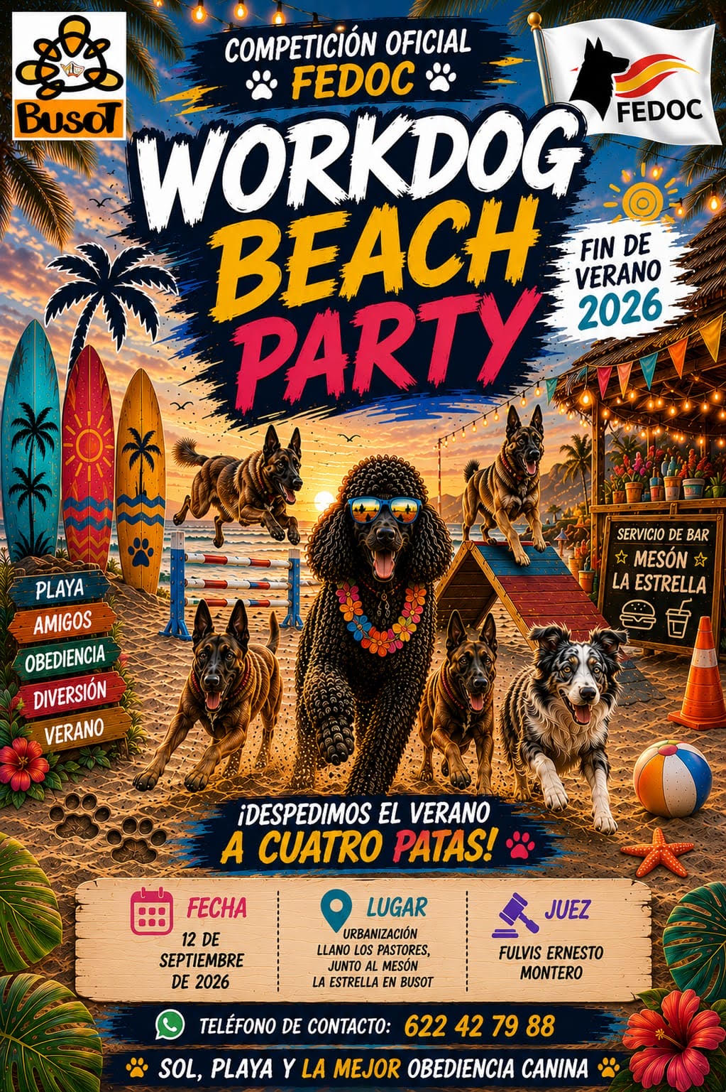 FEDOC organiza Workdog Beach Party en Busot