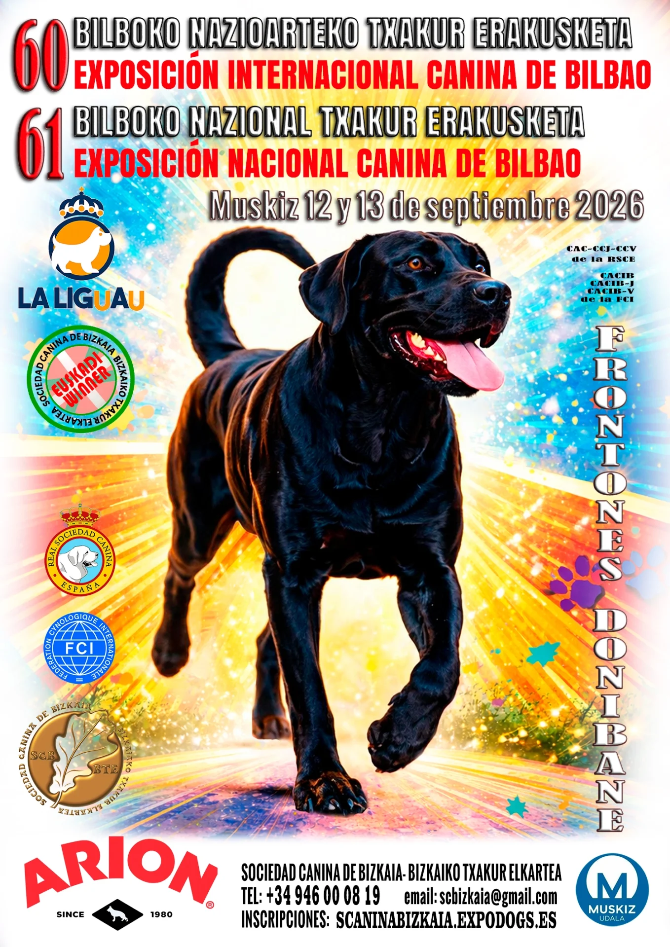 Exposiciones Caninas de Bizkaia 2026 en Muskiz
