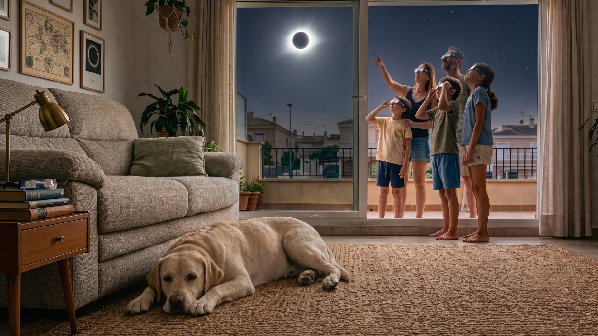 La RSCE pide no poner gafas a los perros en el eclipse del 12 de agosto