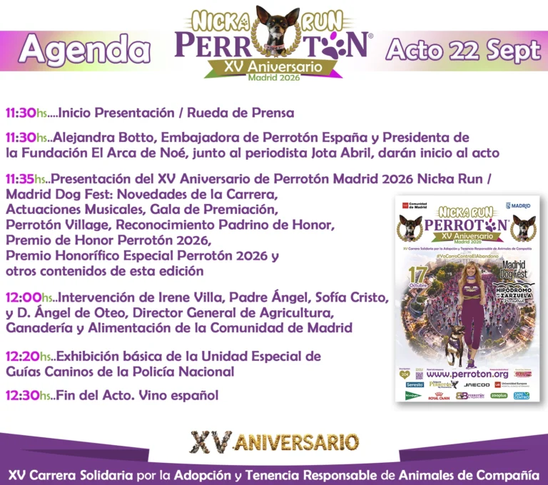 Presentación XV Aniversario Perrotón 2026