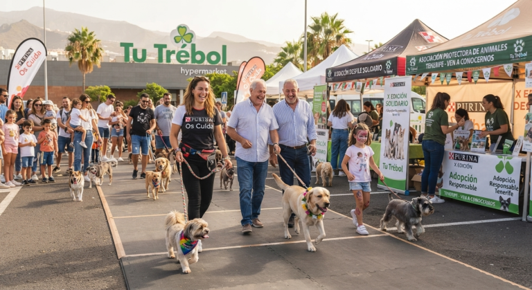 Purina y Tu Trébol Celebran su X Desfile Solidario en Tenerife por la Adopción